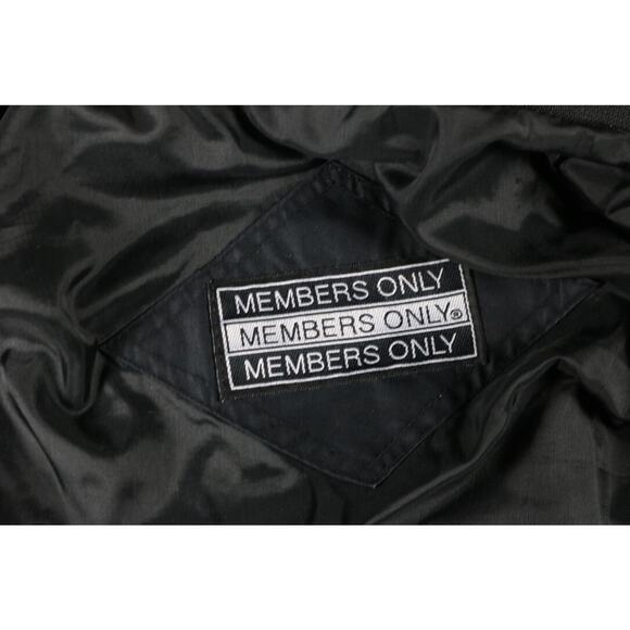 Vintage Members Only Jacket Ferrari Mens L Bomber Black Racing Hong Kong Rare - Picture 4 of 9